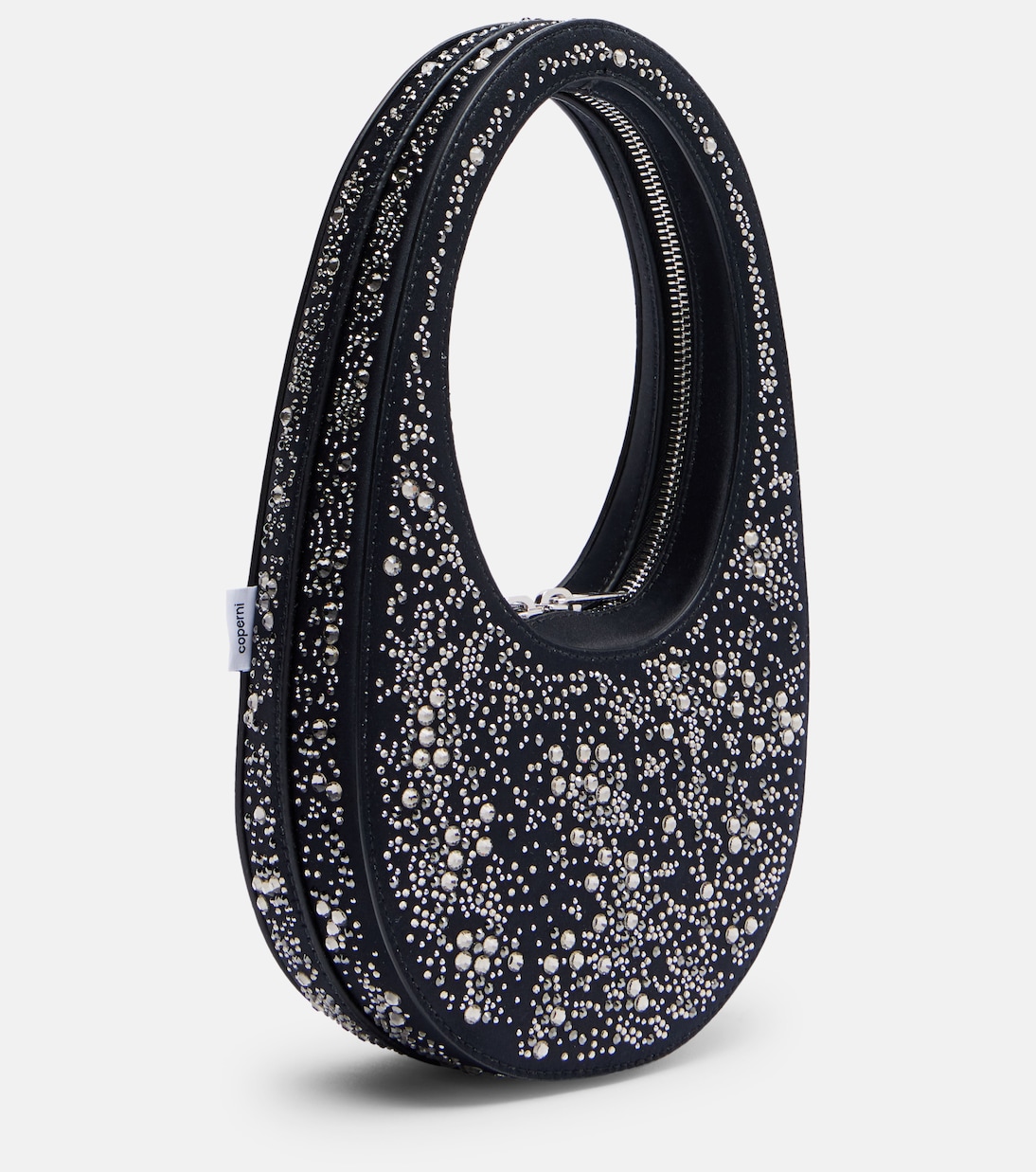 Swipe crystal-embellished tote bag | Coperni