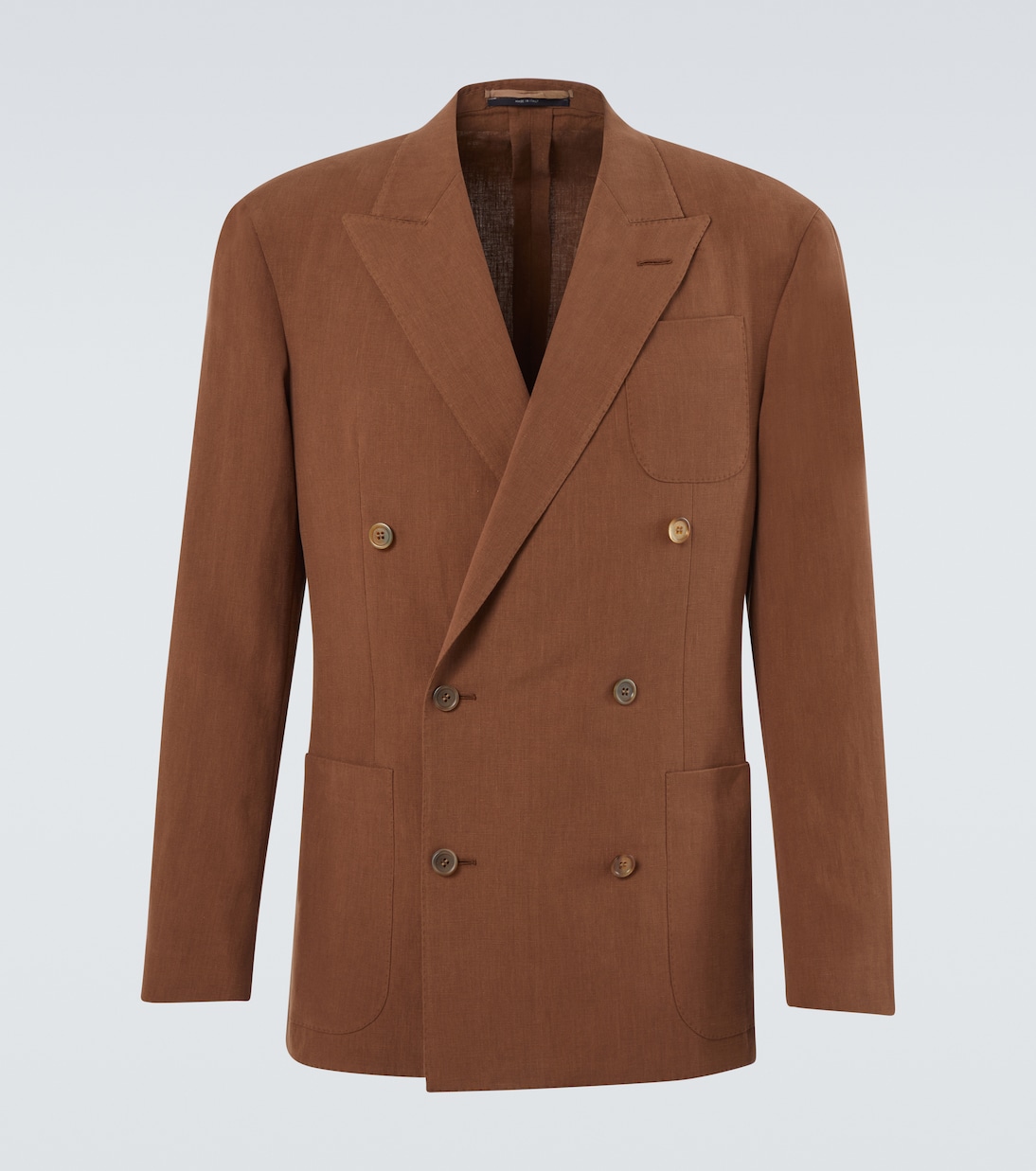 Double-breasted linen blazer | Dunhill