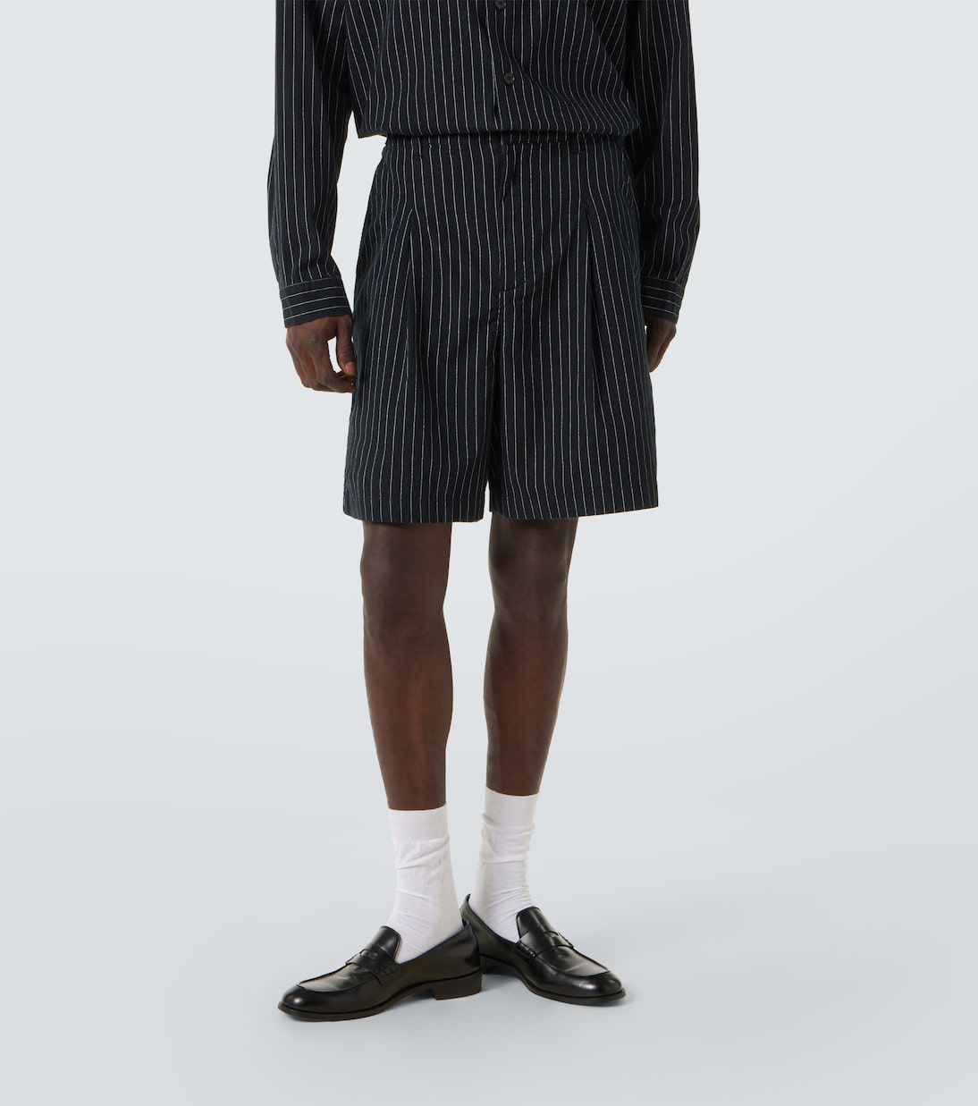 Shorts Aoshi in cotone a righe | Entire Studios