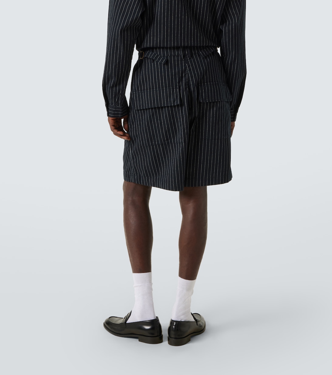 Shorts Aoshi in cotone a righe | Entire Studios