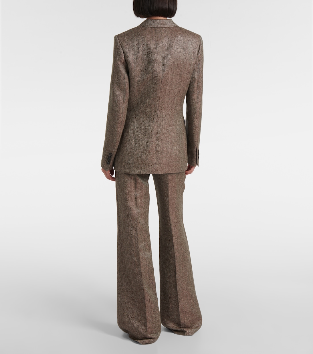 Eleanor chevron linen blazer | Loro Piana