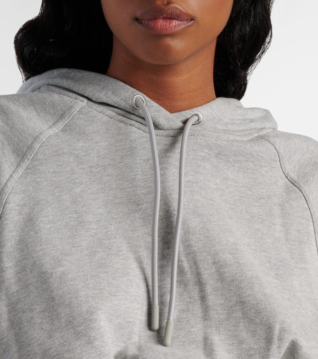 Sudadera con capucha de algodón cropped | Adidas by Stella McCartney