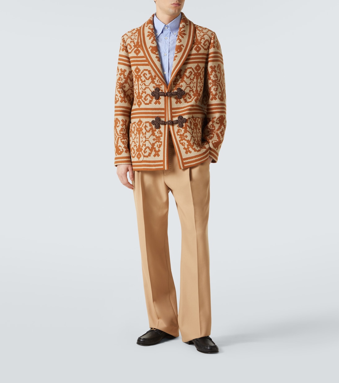Virgin wool straight pants | Valentino