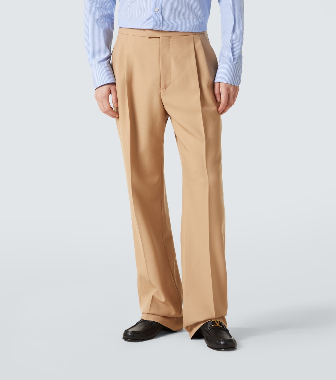 Virgin wool straight pants | Valentino