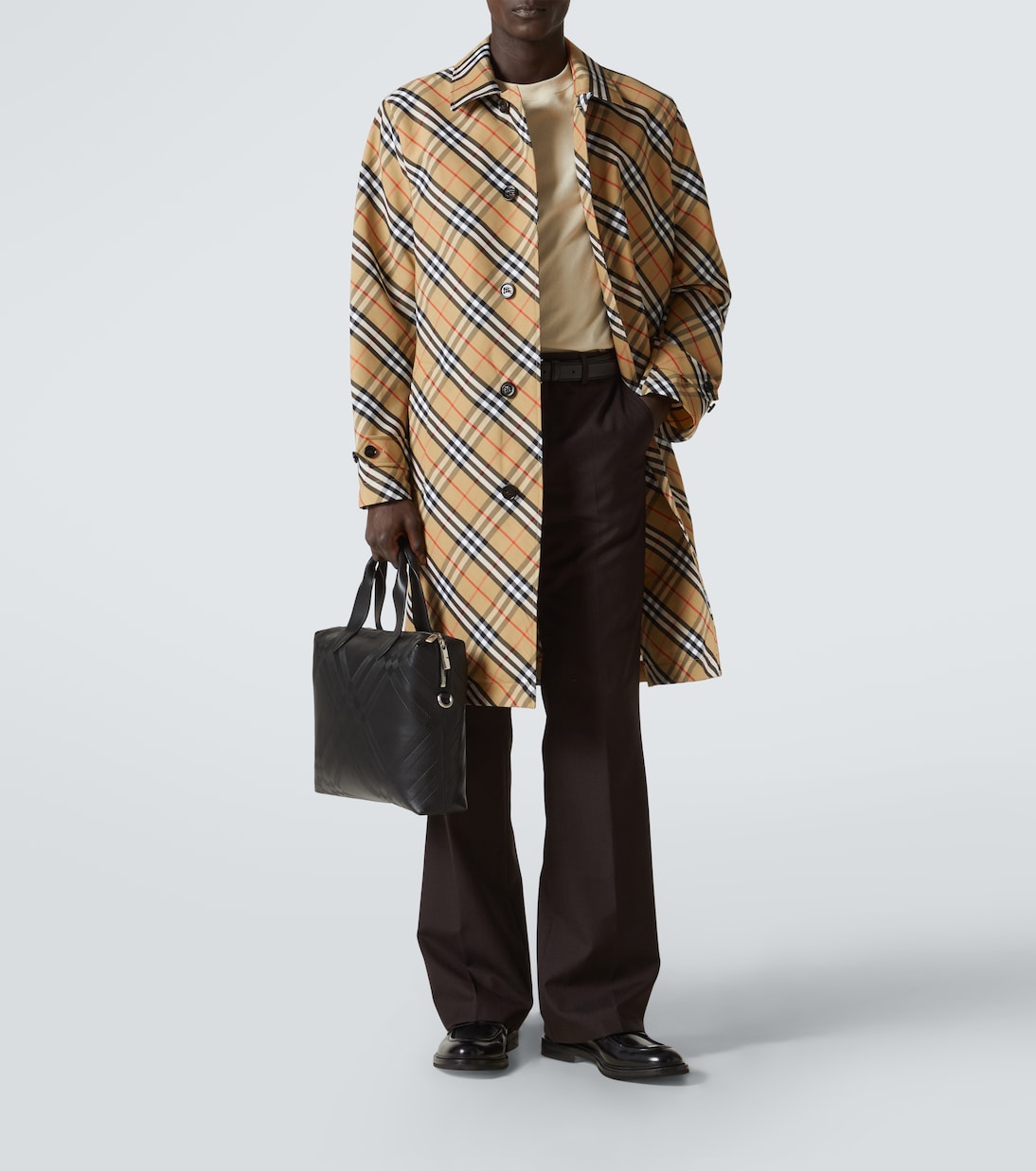 Gabardina con Burberry Check | Burberry