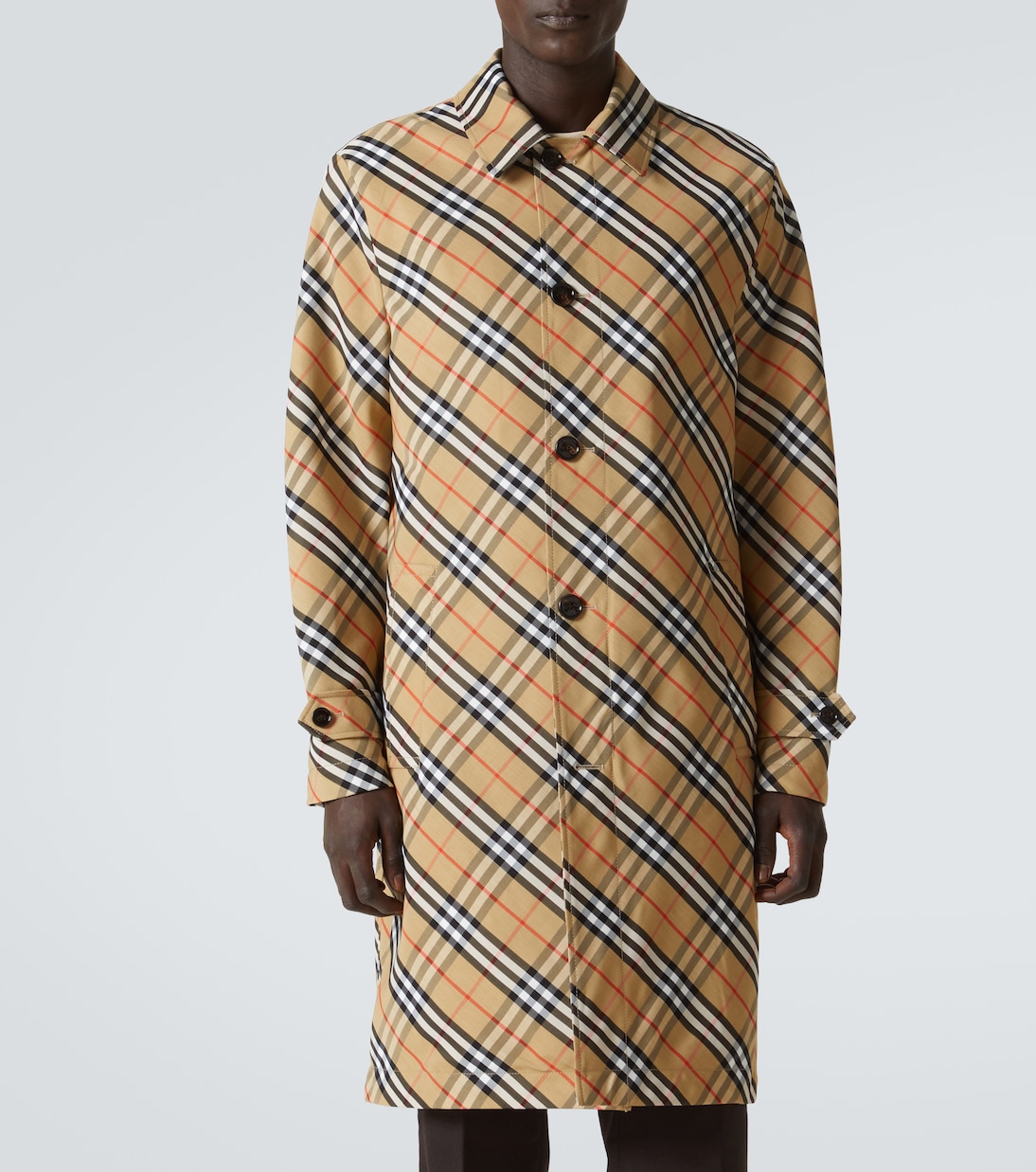 Gabardina con Burberry Check | Burberry