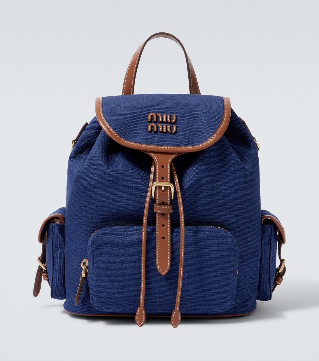 Rucksack aus Canvas mit Leder | Miu Miu