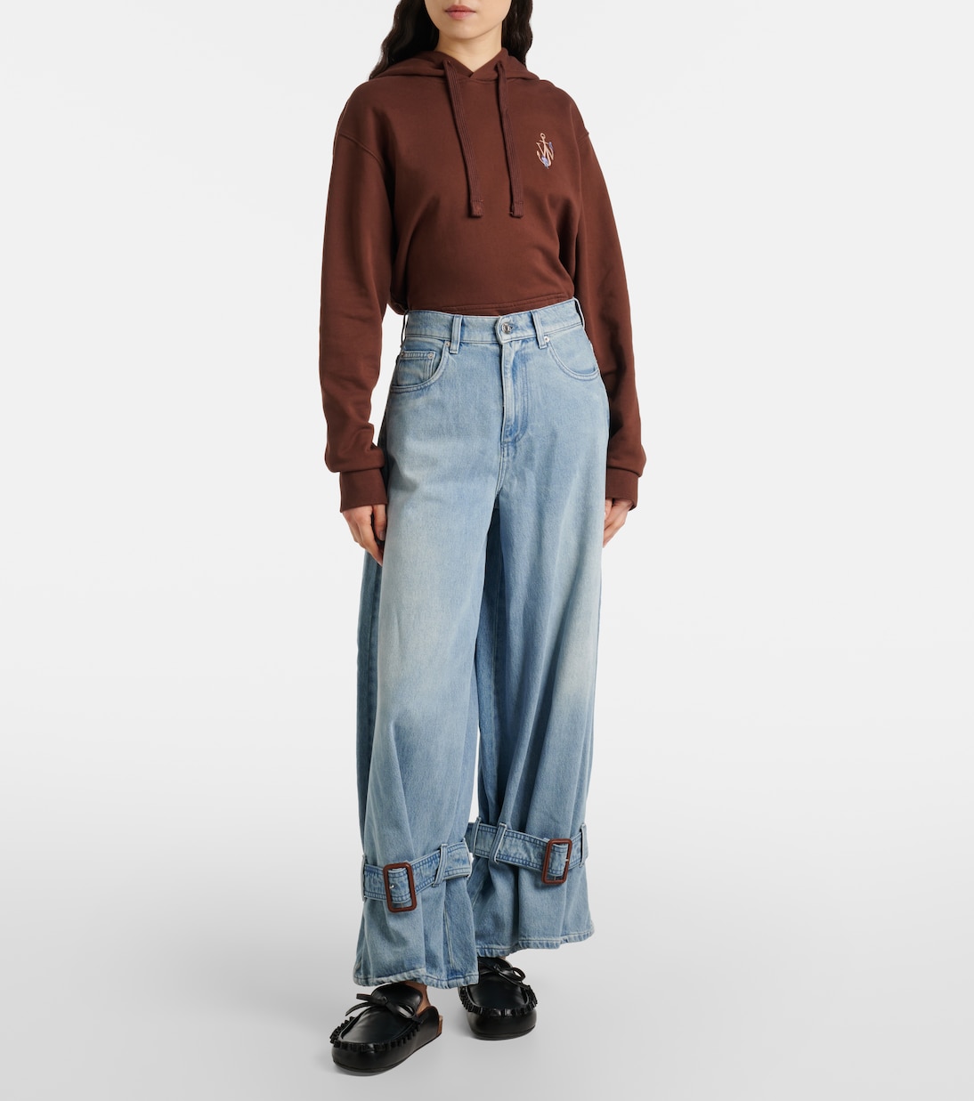 Jeans a gamba larga e vita media | JW Anderson