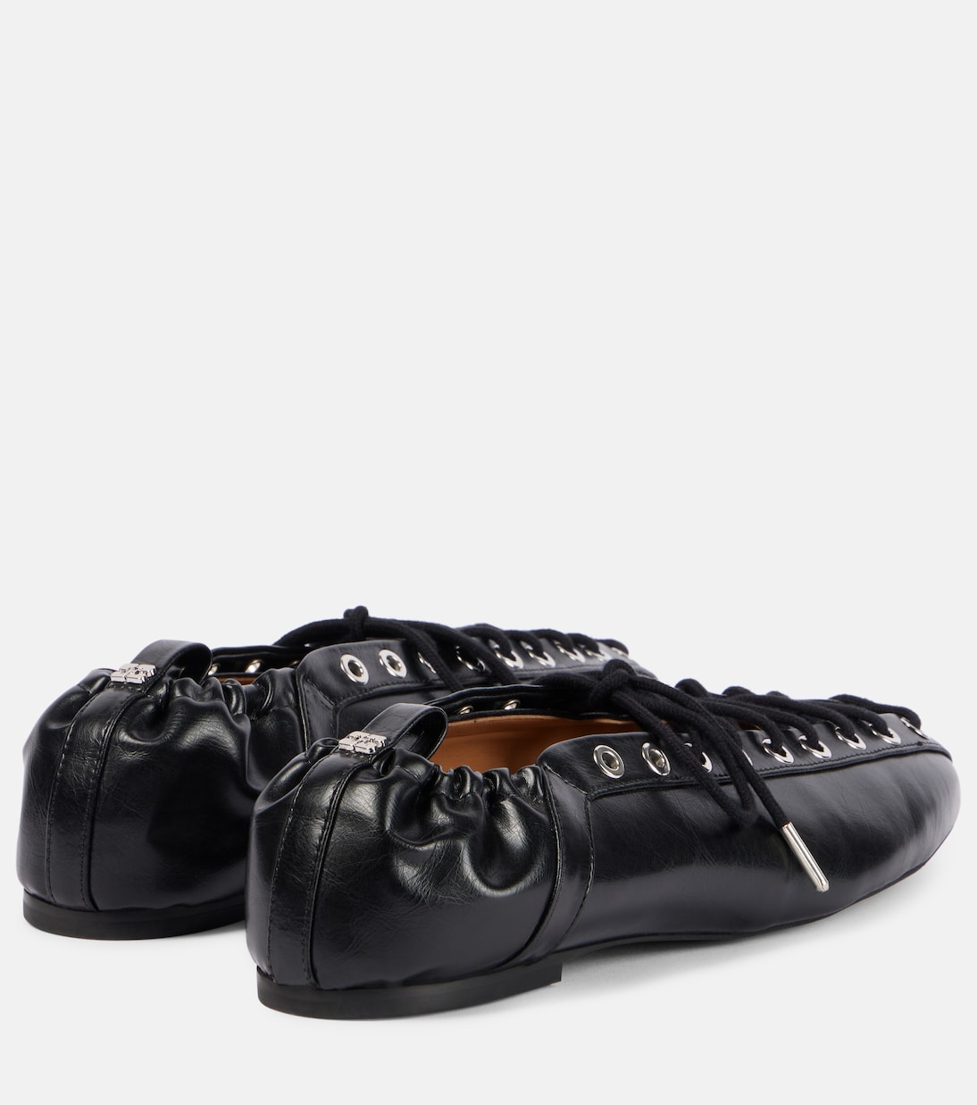 Scarpe ballerina GANNI con lacci, stile giovane e trendy