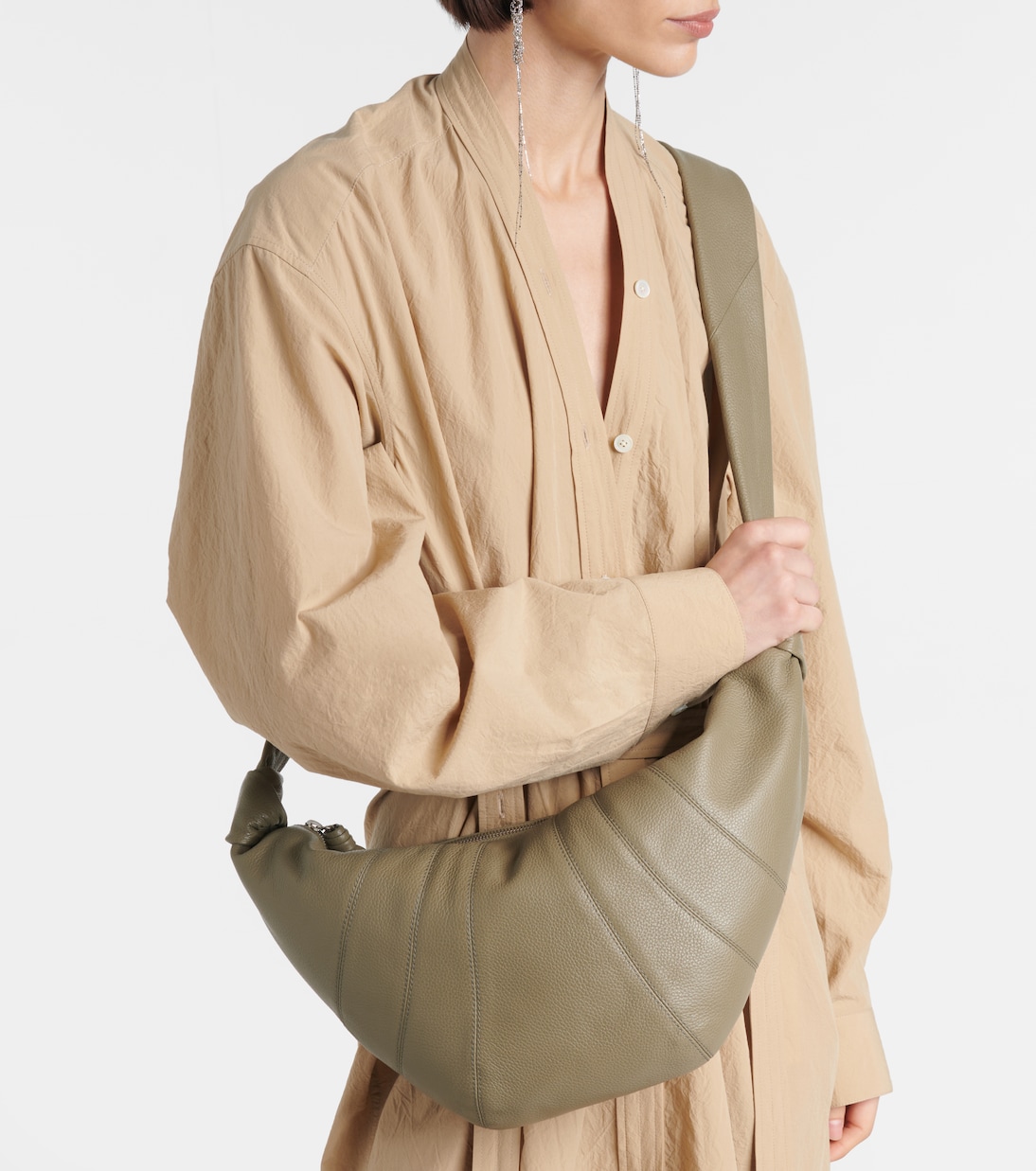 Borsa a spalla Croissant Medium in pelle | Lemaire