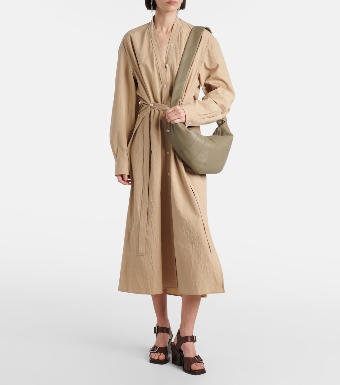 Borsa a spalla Croissant Medium in pelle | Lemaire