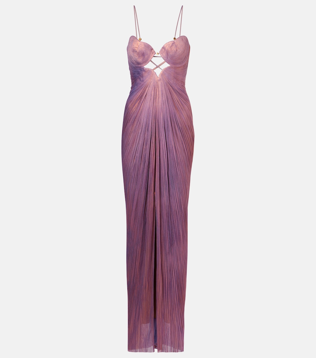 Robe longue Elsa en soie et tulle | Maria Lucia Hohan
