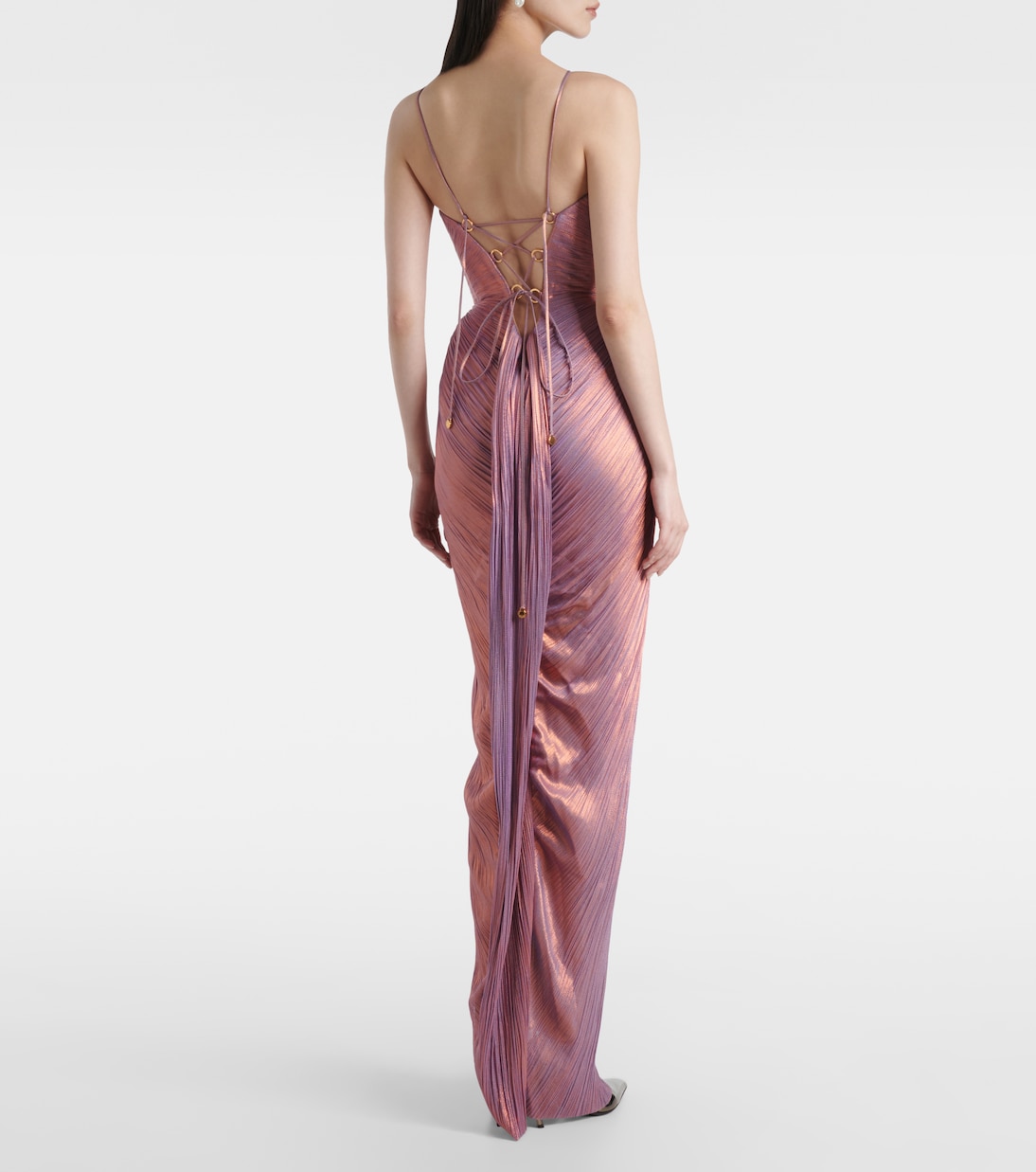 Robe longue Elsa en soie et tulle | Maria Lucia Hohan