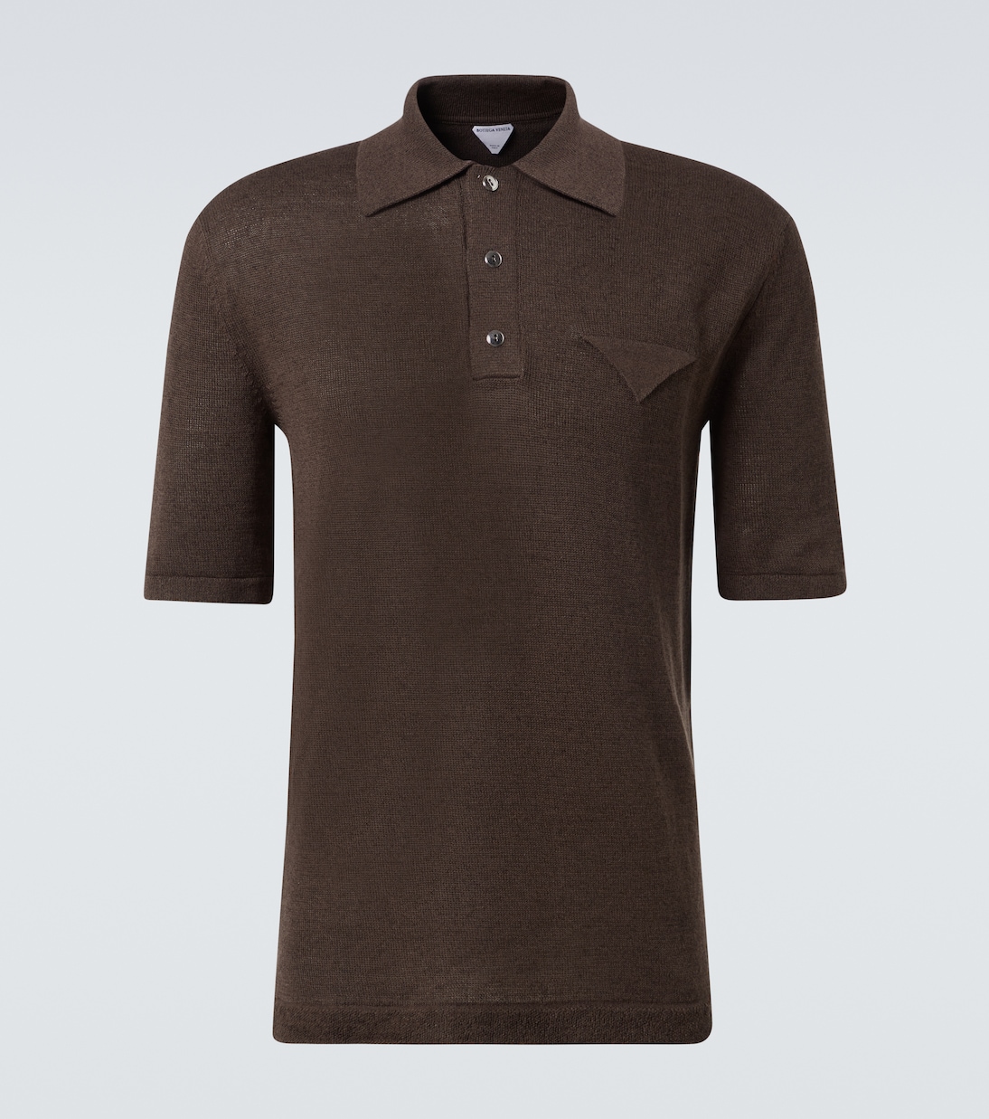 Polo in lino e cotone | Bottega Veneta