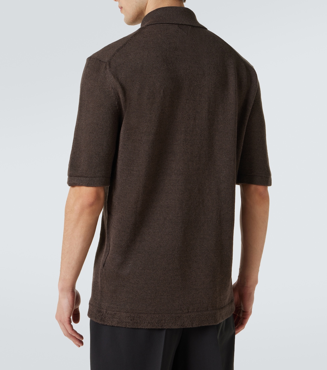 Polo in lino e cotone | Bottega Veneta