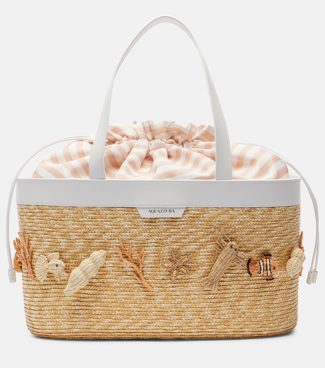 Marea raffia-effect tote bag | Aquazzura