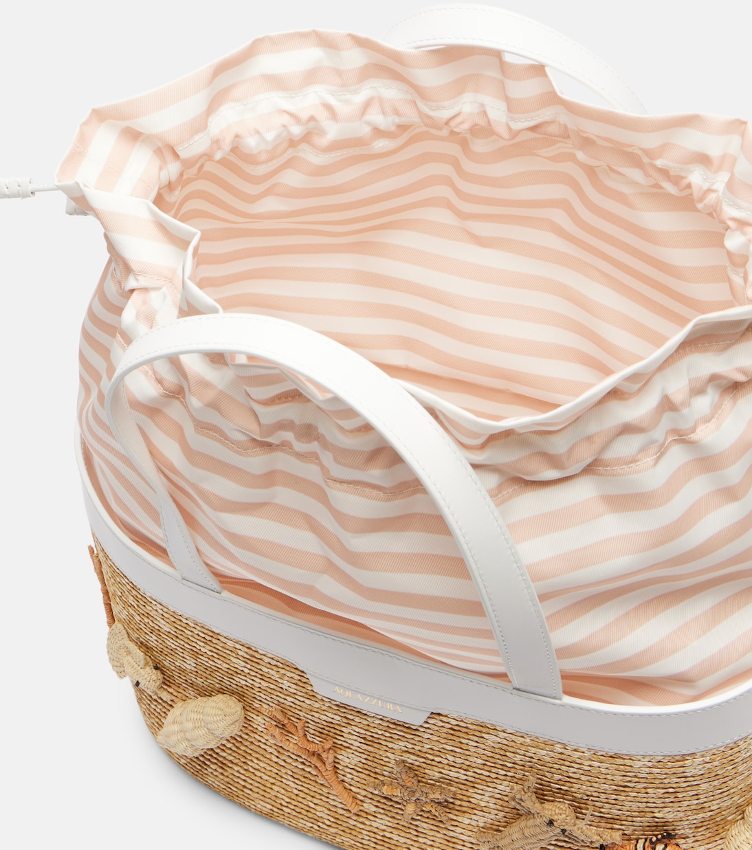Marea raffia-effect tote bag | Aquazzura