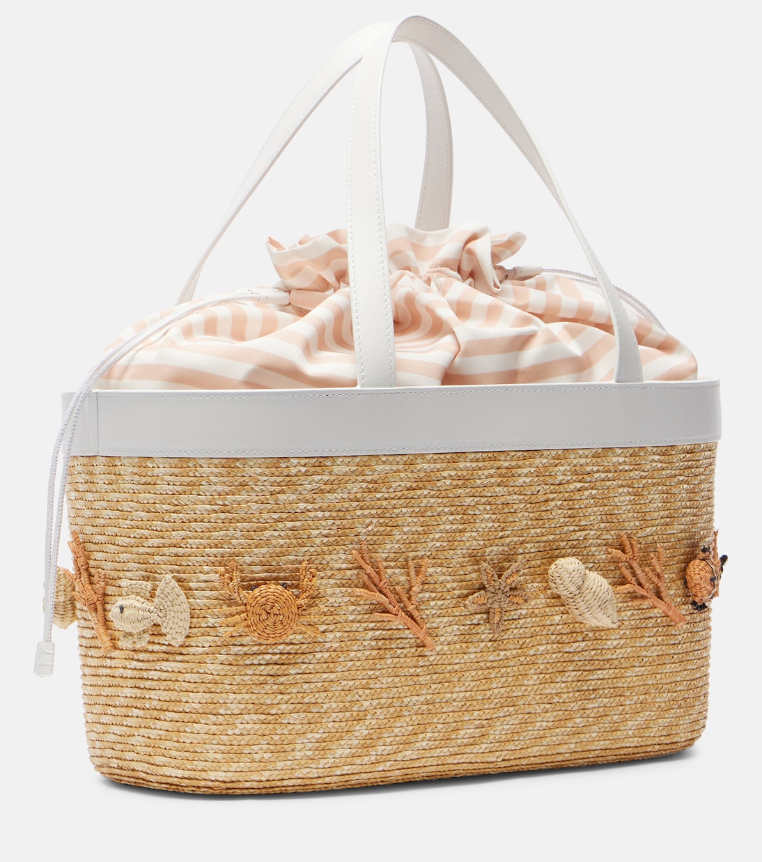 Marea raffia-effect tote bag | Aquazzura