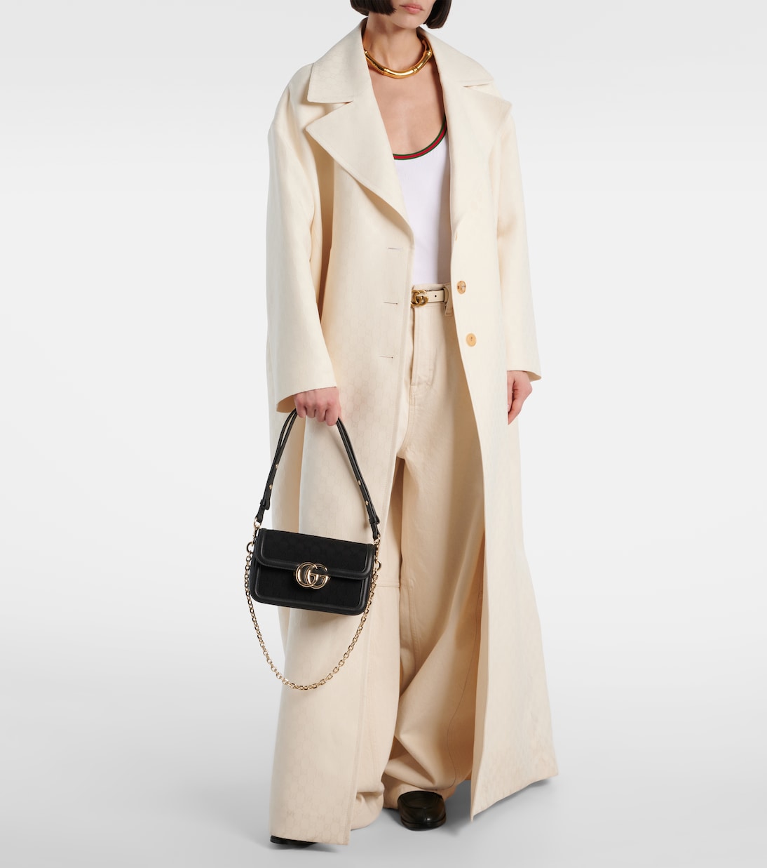 Borsa a spalla Gucci Go GG Canvas Small | Gucci