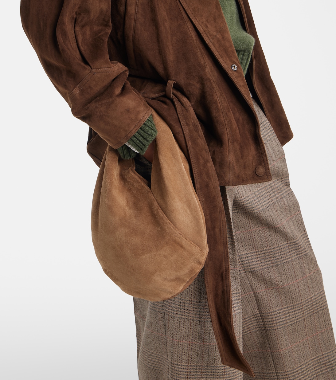 Ora Mini suede shoulder bag | Aesther Ekme