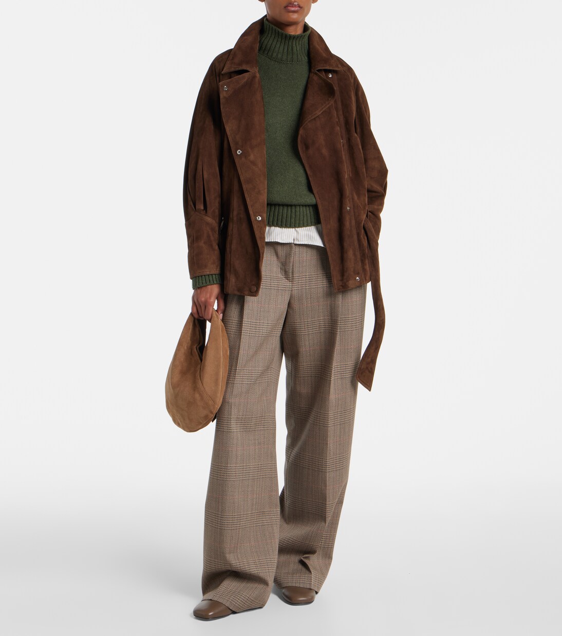 Ora Mini suede shoulder bag | Aesther Ekme