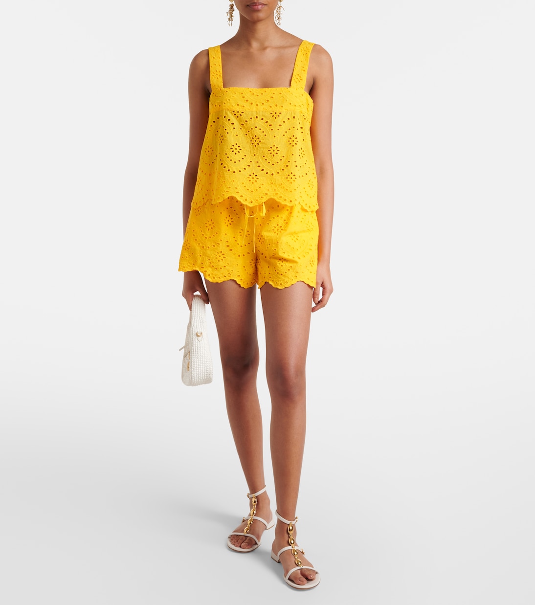 Top Noa in cotone sangallo | Poupette St Barth