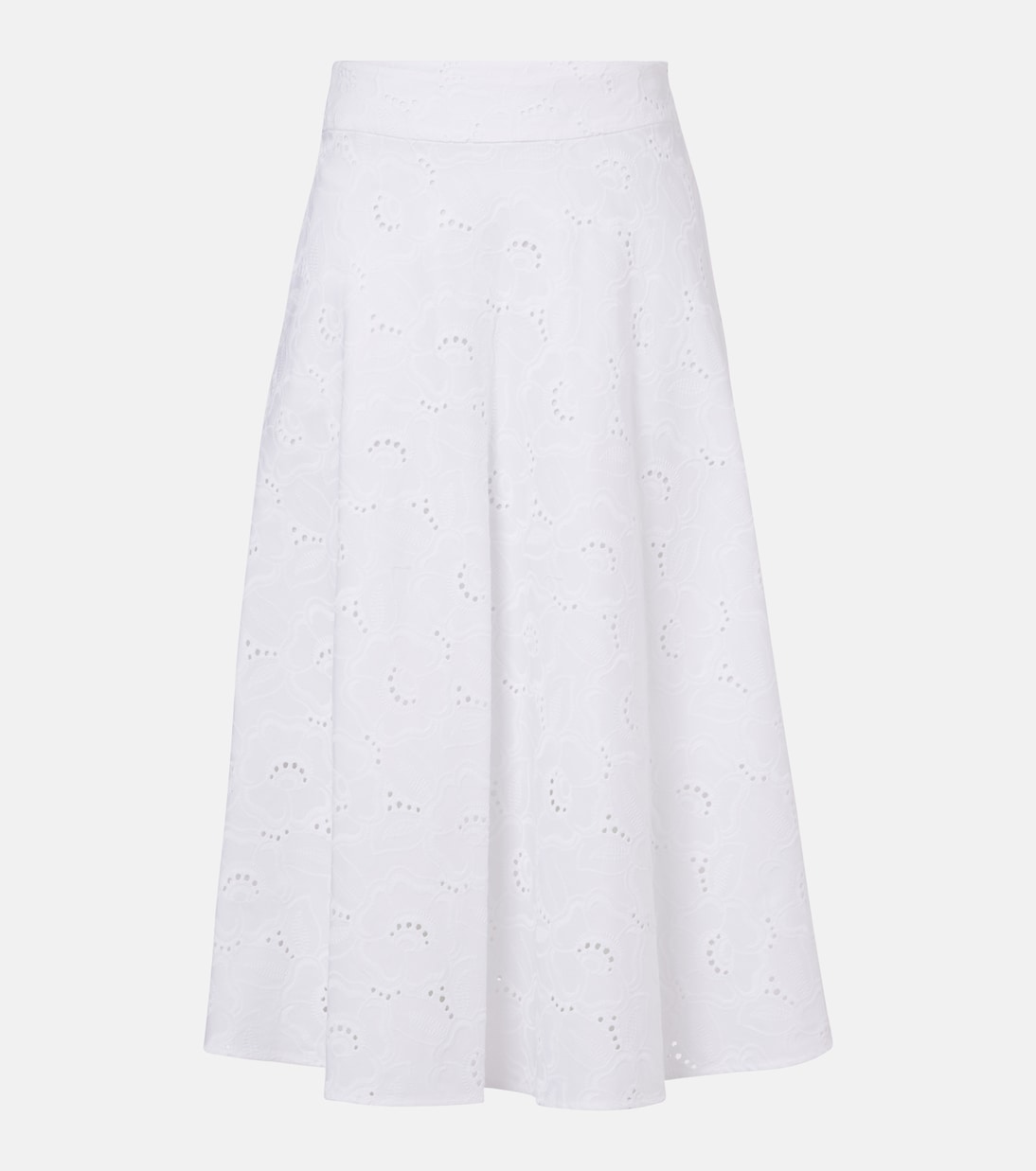 Falda midi Summer Blossom con bordado inglés | Dorothee Schumacher