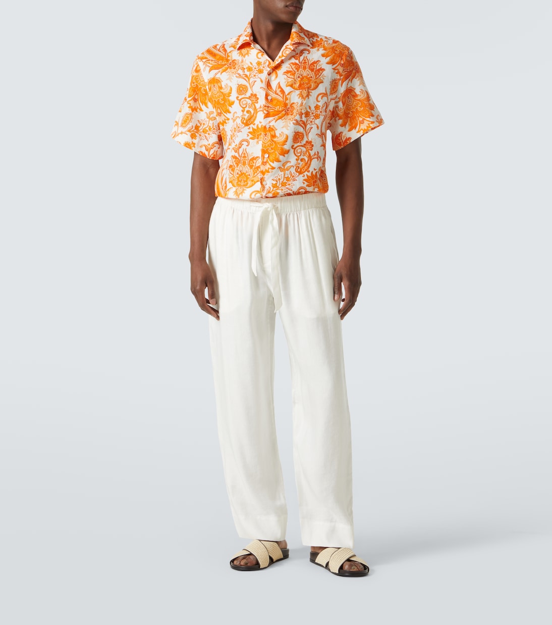 Camicia bowling in lino con stampa | Etro