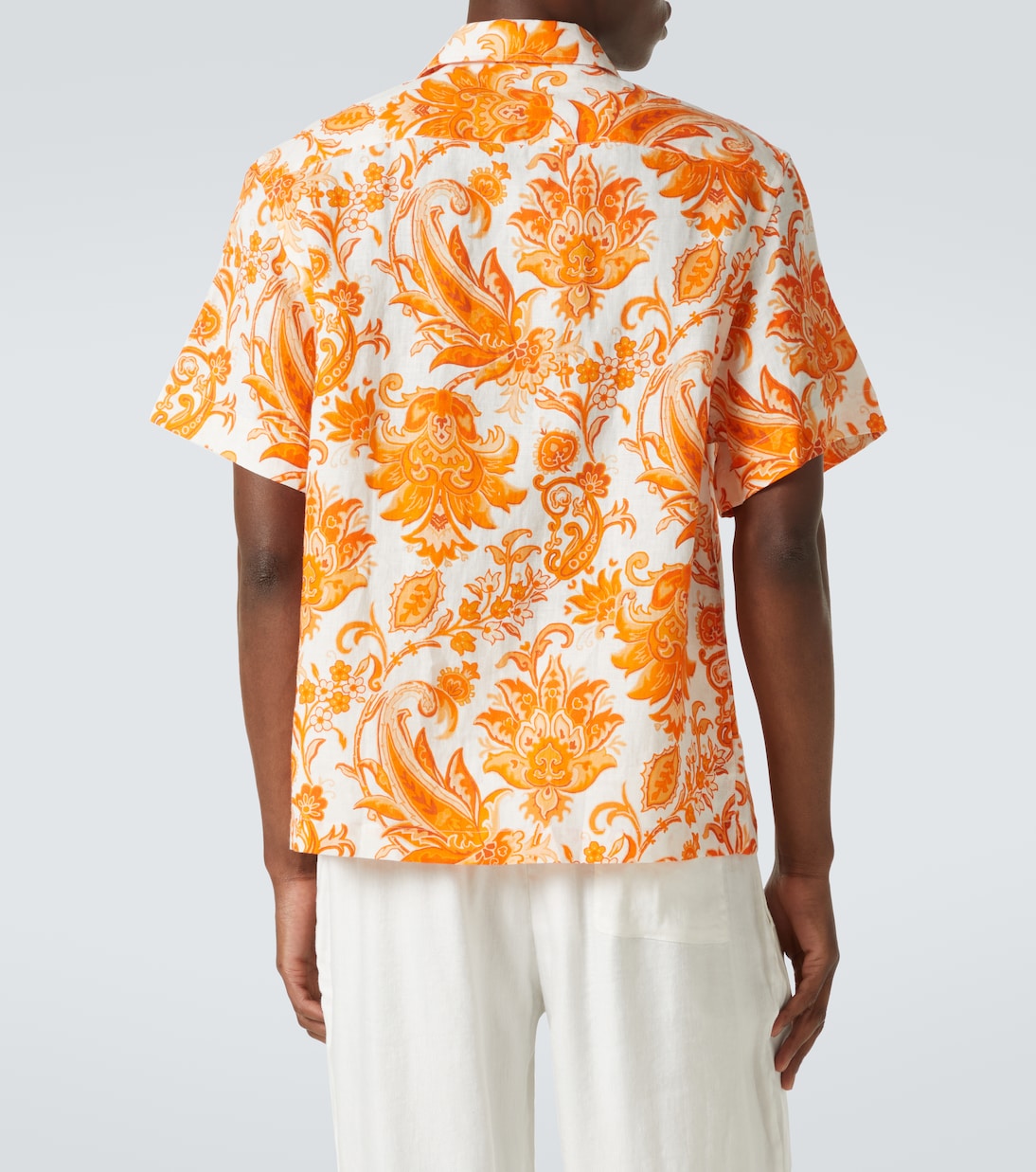 Camicia bowling in lino con stampa | Etro