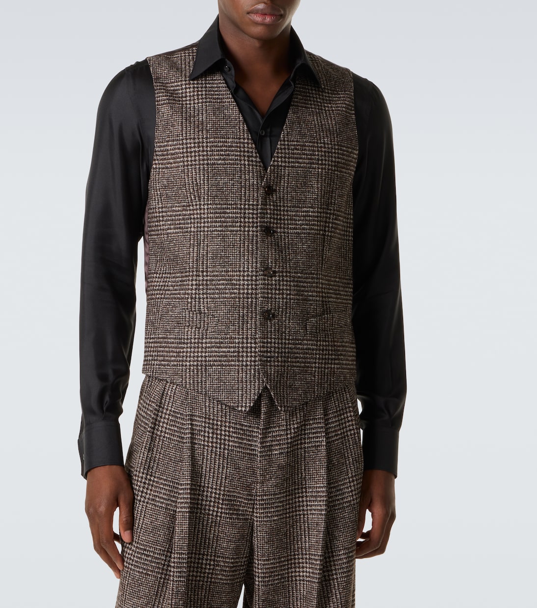 Checked single-breasted vest | Dolce&Gabbana