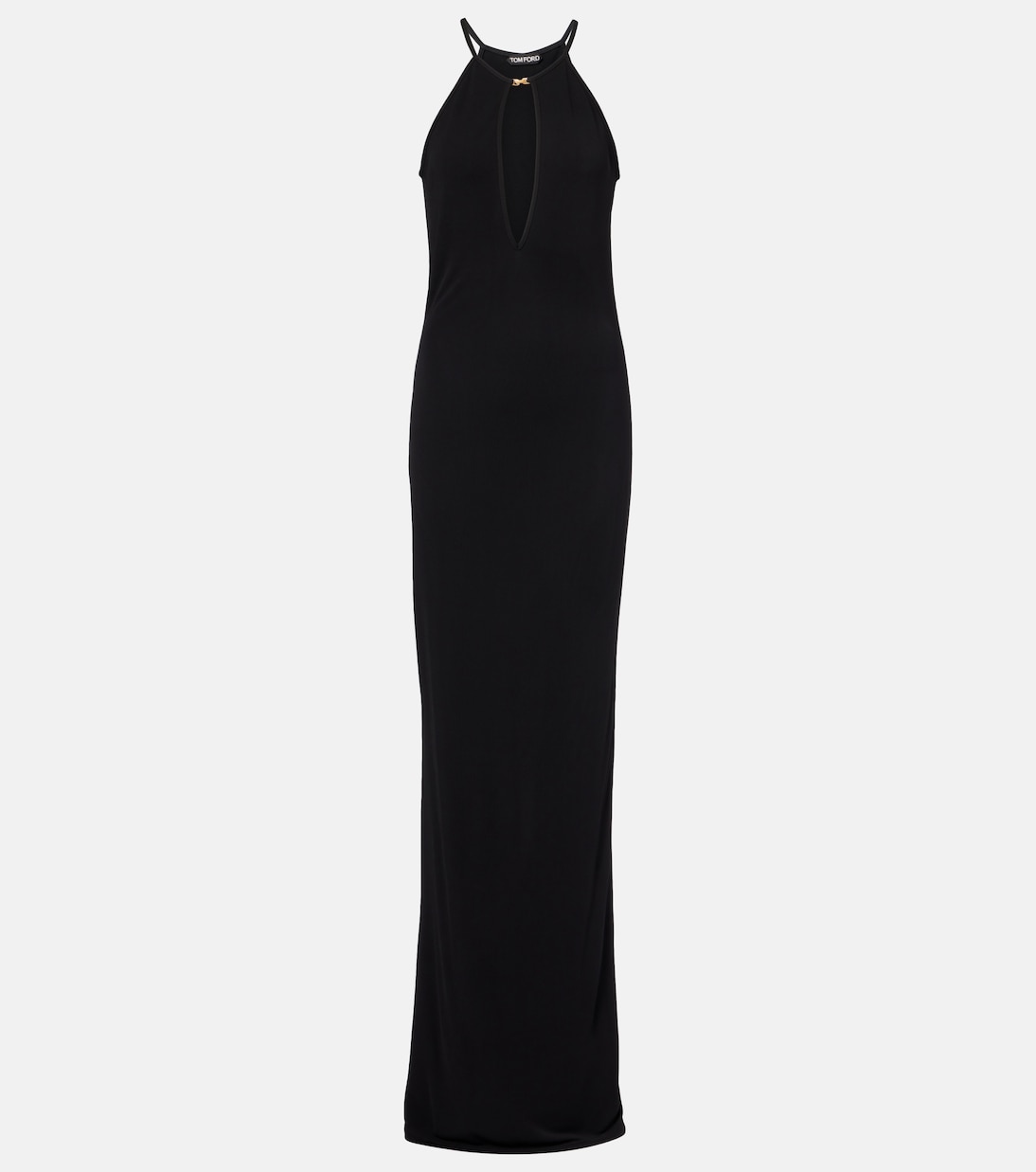 Vestido de crepé de jersey con abertura | Tom Ford