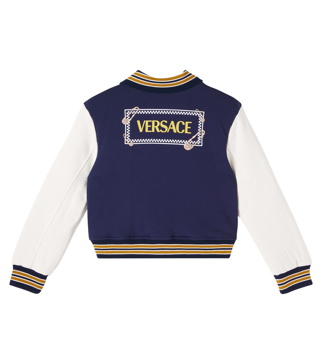 Collegejacke Safety Pin aus Baumwolle | Versace Kids