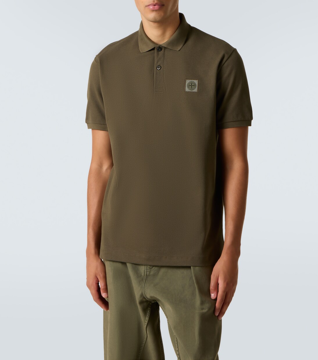 Compass cotton piqué polo shirt | Stone Island