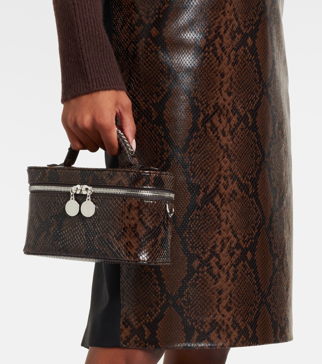 Pouch Falabella Small efecto serpiente | Stella McCartney