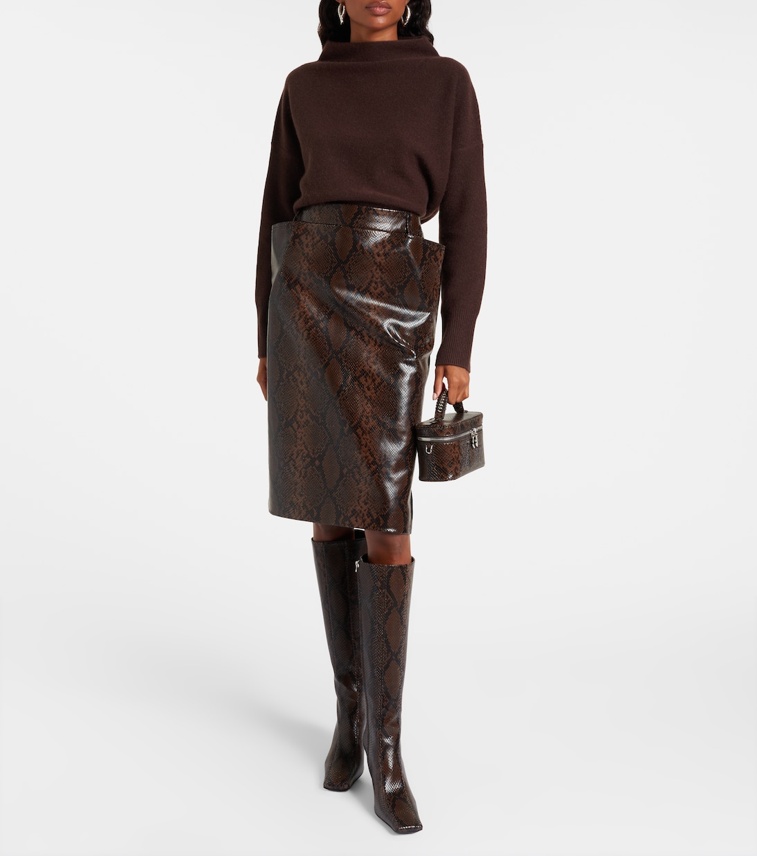 Pouch Falabella Small efecto serpiente | Stella McCartney