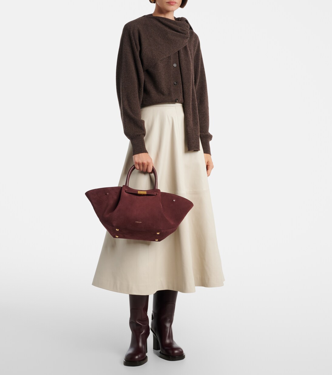 New York Medium suede tote bag | DeMellier
