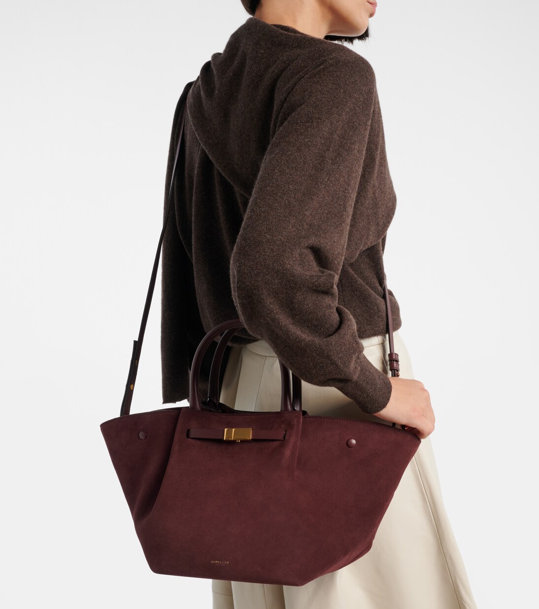 New York Medium suede tote bag | DeMellier