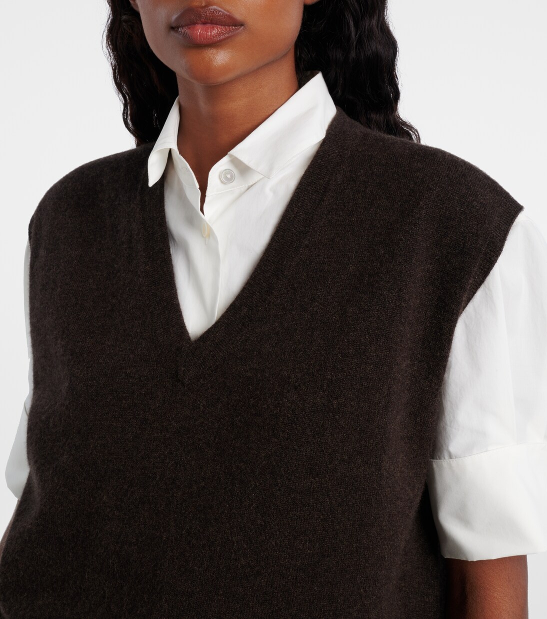 Levi cashmere sweater vest | The Row