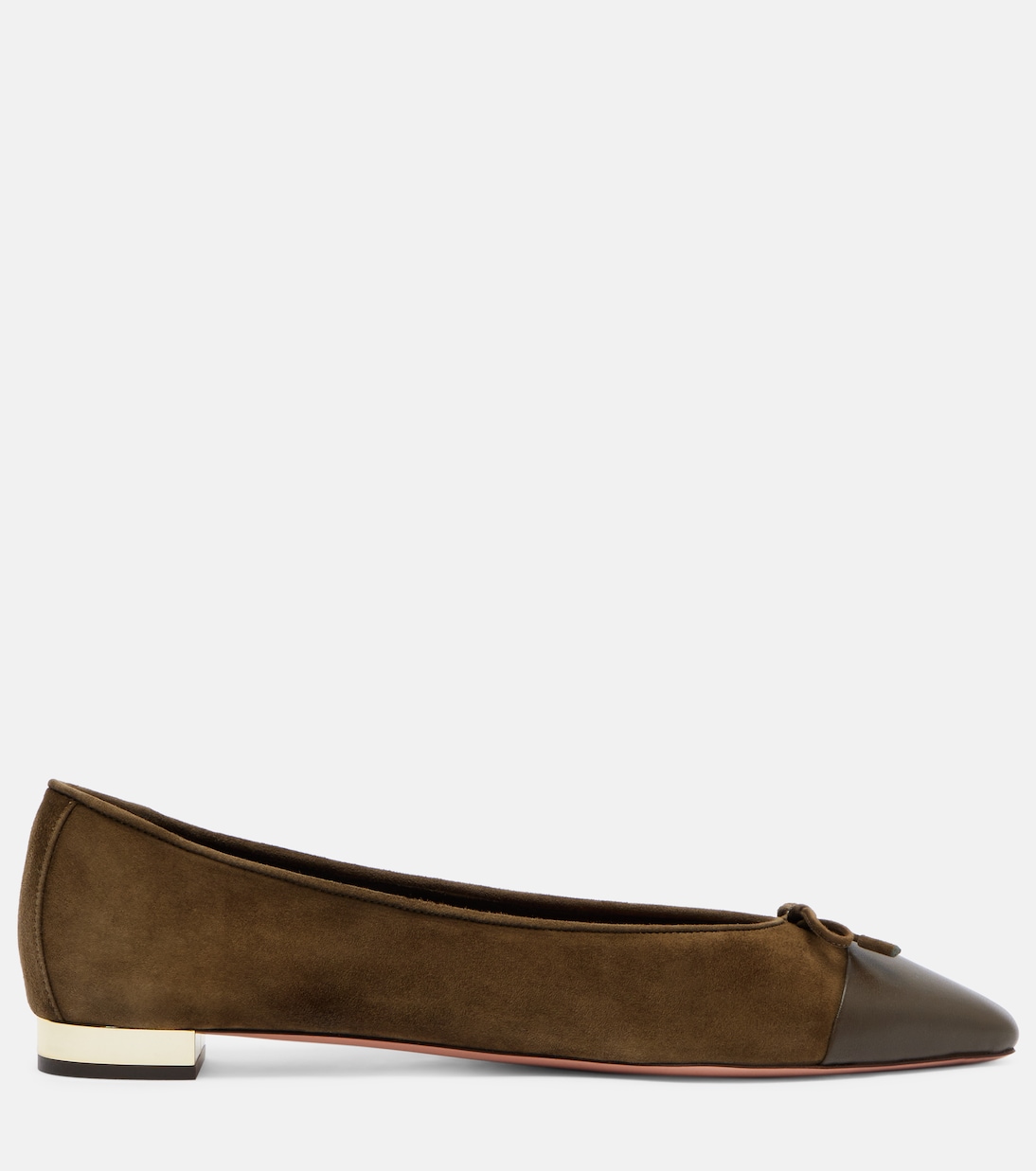 Gioia suede and leather ballet flats | Aquazzura
