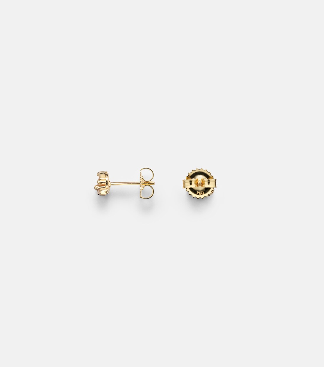 18kt gold earrings with diamonds | Suzanne Kalan