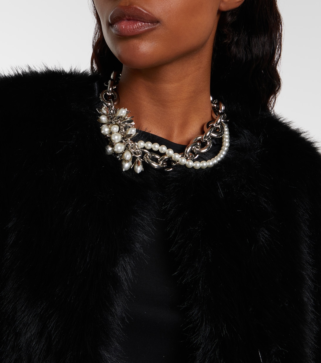 Embellished faux pearl necklace | Simone Rocha