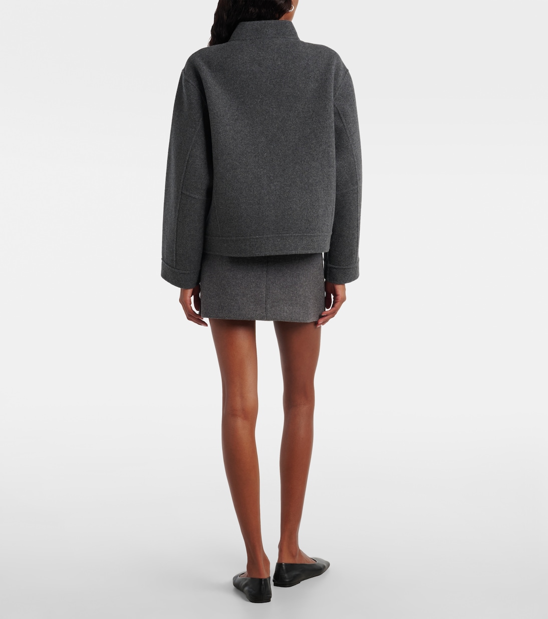 Motor wool and cashmere bomber jacket | Extreme Cashmere