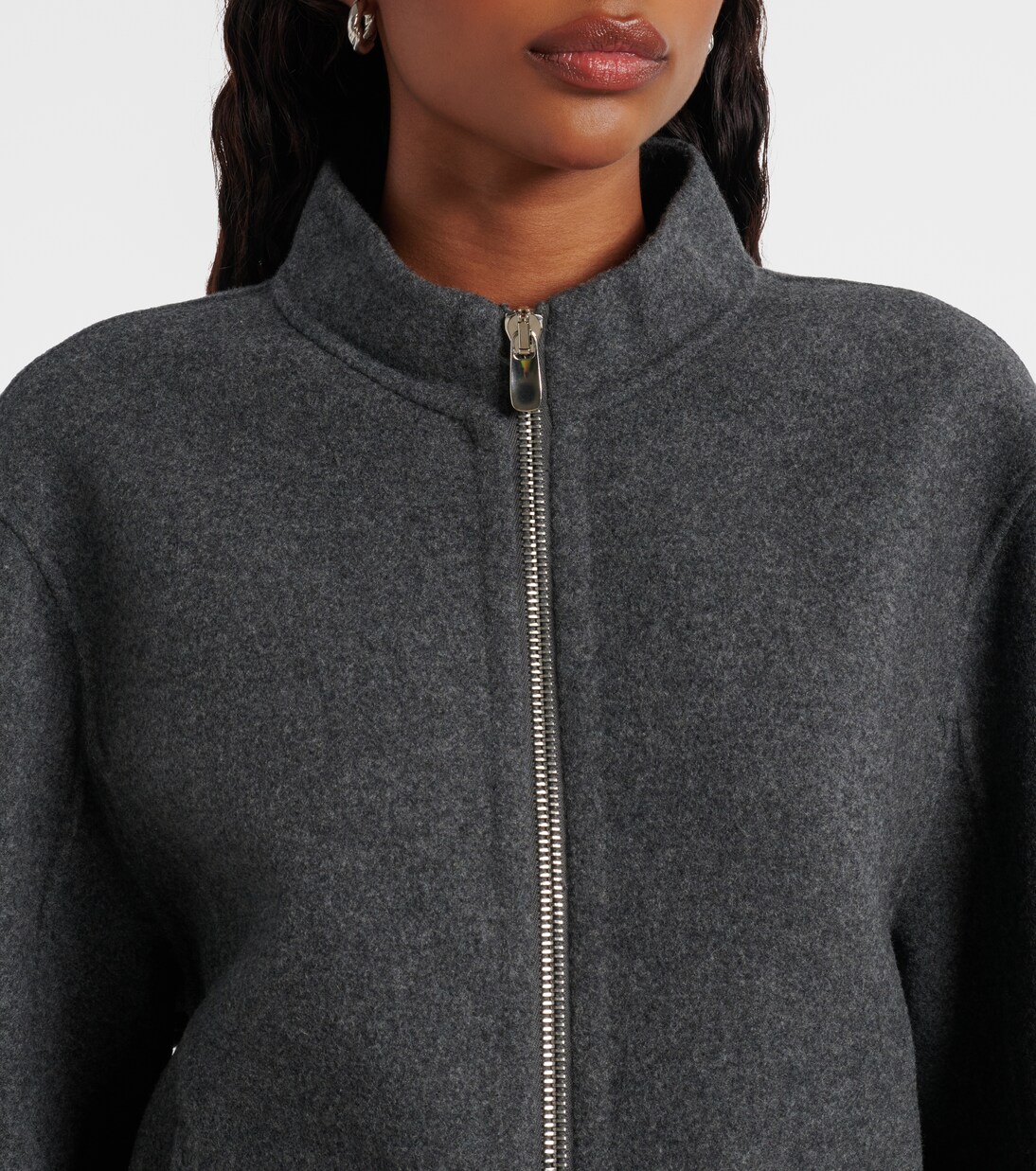 Motor wool and cashmere bomber jacket | Extreme Cashmere