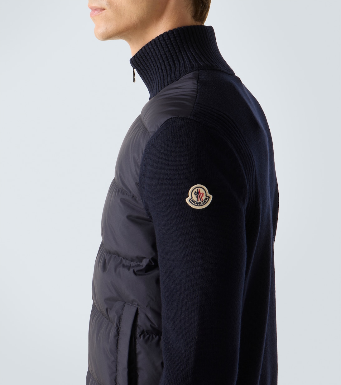 Down-paneled wool cardigan | Moncler