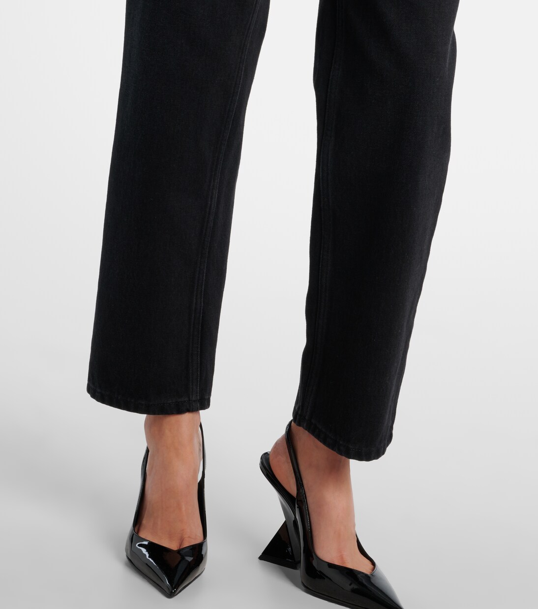 Crystal-embellished wide-leg jeans | Area