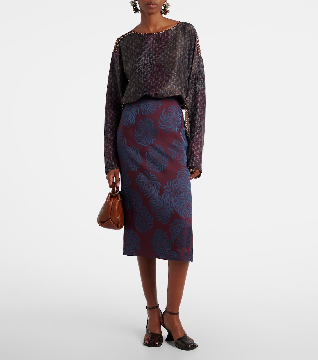Bedruckter Midirock | Dries Van Noten