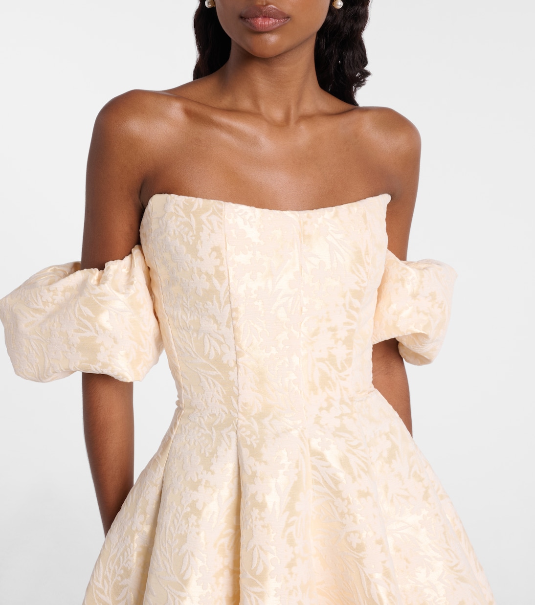 Selene off-shoulder minidress | Markarian
