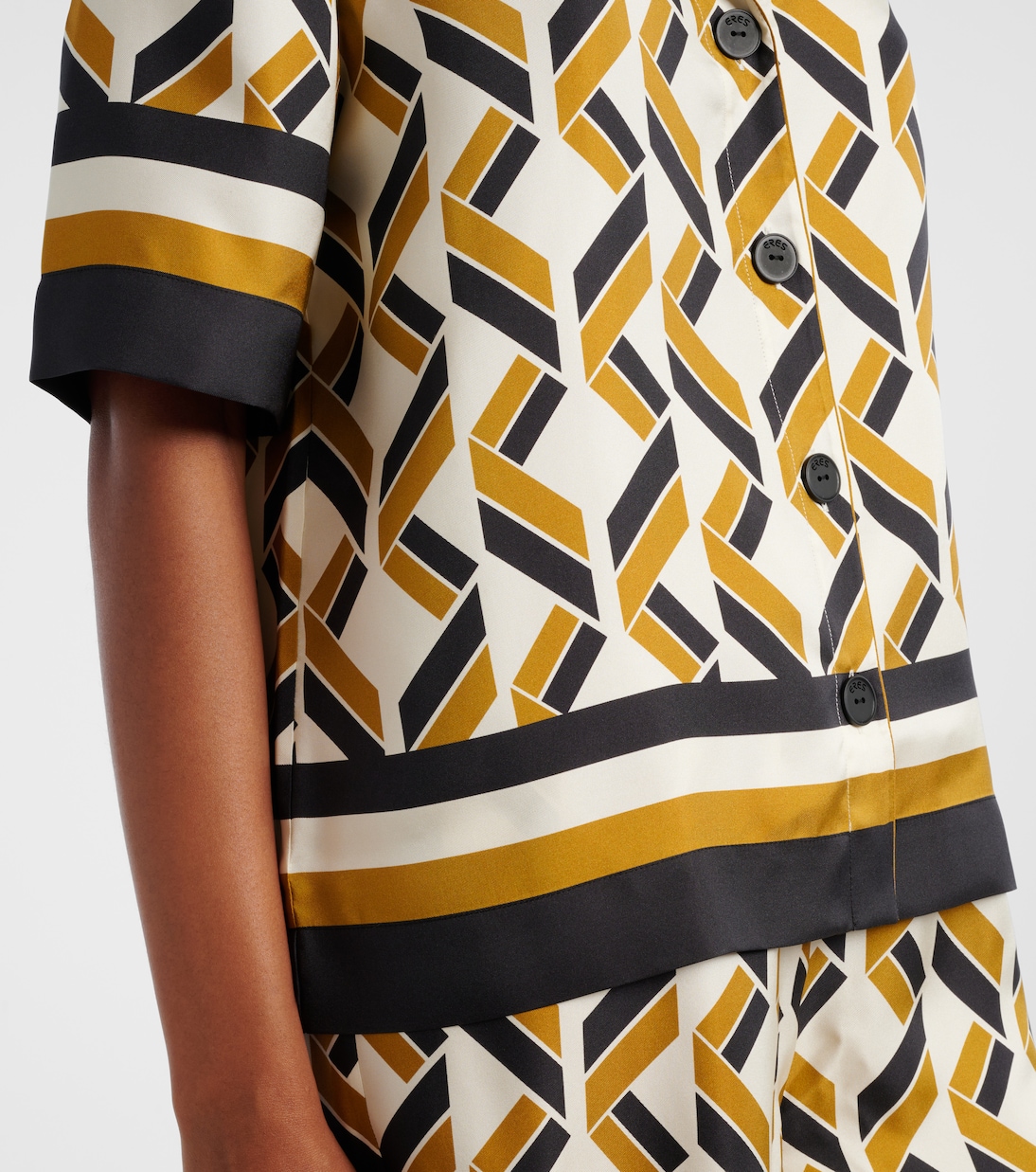 Camisa Sonore de sarga de seda estampada | Eres