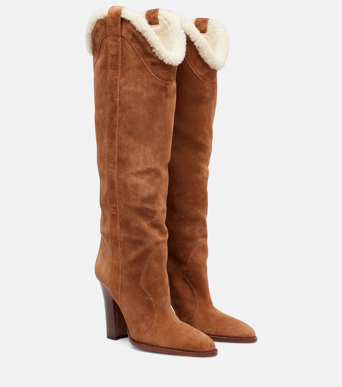 Lavinia 100 suede over-the-knee boots | Paris Texas