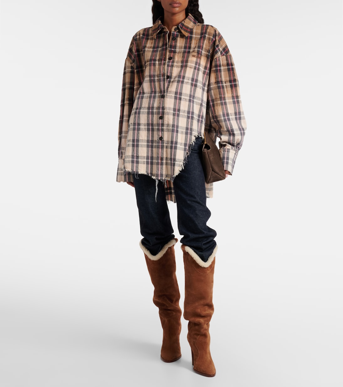 Lavinia 100 suede over-the-knee boots | Paris Texas